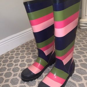 J.Crew Rainbow Rain Boots